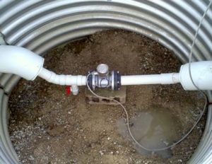 Tile flow monitoring at Davis Purdue Ag Center
